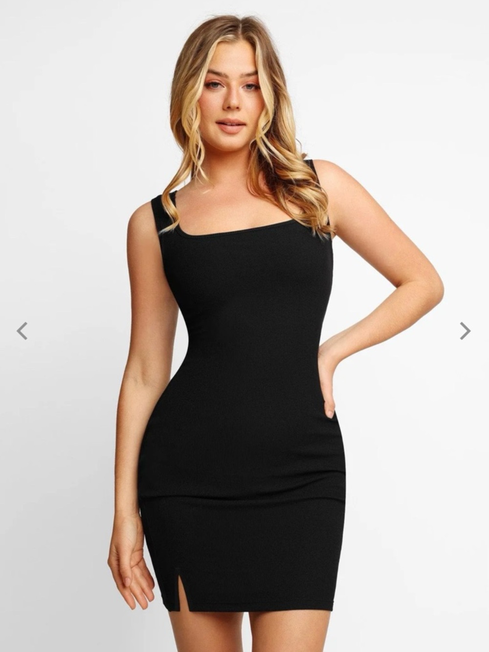 POPILUSH SHAPEWEAR BLACK MINI MODAL MINI DRESS SIZE XL
